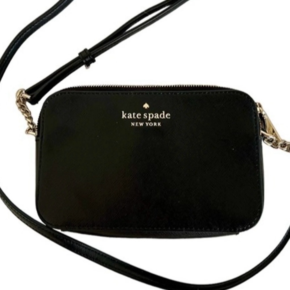 Kate Spade Black Crossbody Bag with Chain Strap
